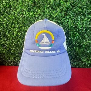 Mackinac Island Michigan Trucker Snapback Adult Hat Salt Creek  Baseball Cap